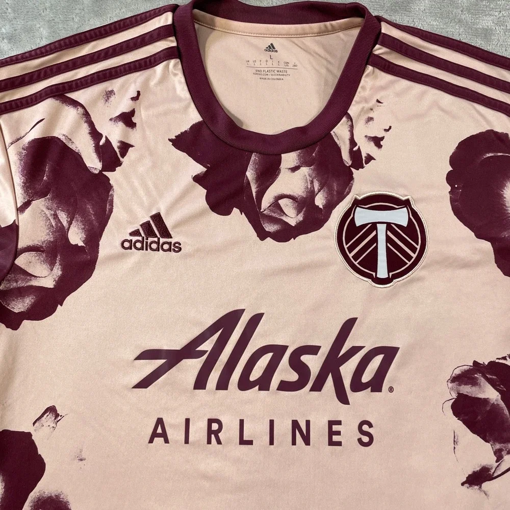 Portland Timbers Adidas Heritage Rose Jersey Mens Large Pink 22/23 Season